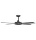 Fanco Eco Silent Deluxe 4 Blade 56" DC Ceiling Fan with DC Smart Remote Control in Black